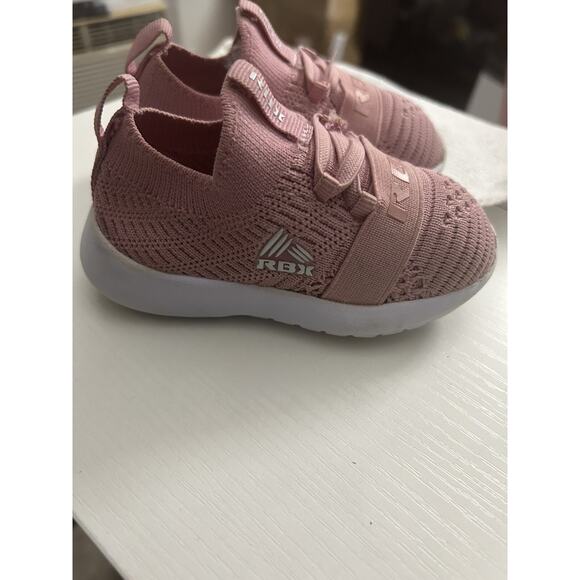 RBX Toddler Girls’ Sz 6 Training Slip On Lace Up Breathable Knit Running Sneaker - Picture 1 of 9